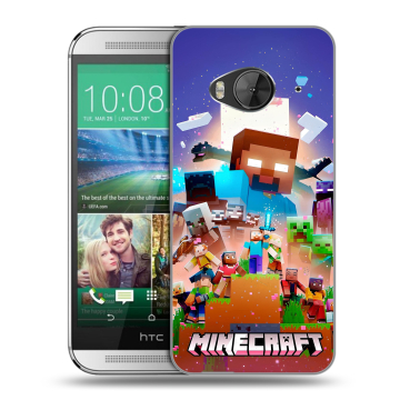 Силиконовый чехол на HTC One ME с принтом Майнкрафт Minecraft Силиконовый чехол на HTC One ME с принтом Майнкрафт Minecraft