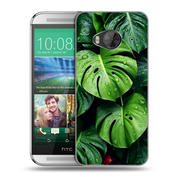 Силиконовый чехол на HTC One ME с принтом Листья