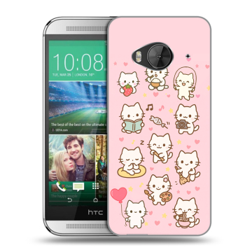 Силиконовый чехол на HTC One ME с принтом Hello Kitty Хелоу Кити