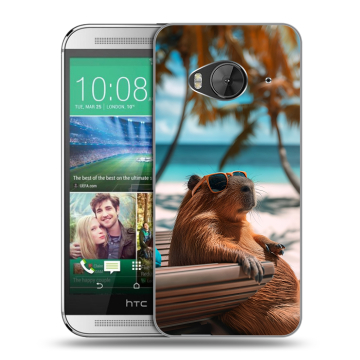 Силиконовый чехол на HTC One ME с принтом Капибара