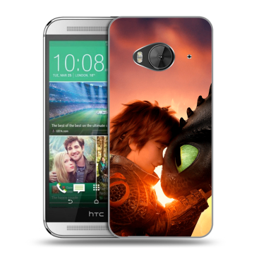 Силиконовый чехол на HTC One ME с принтом Как приручить дракона Силиконовый чехол на HTC One ME с принтом Как приручить дракона