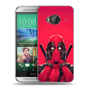 Силиконовый чехол на HTC One ME с принтом Дедпул Deadpool Силиконовый чехол на HTC One ME с принтом Дедпул Deadpool