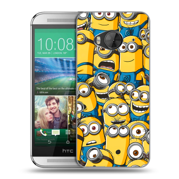 Силиконовый чехол на HTC One ME с принтом Миньоны