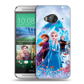 Силиконовый чехол на HTC One ME с принтом Холодное сердце Frozen