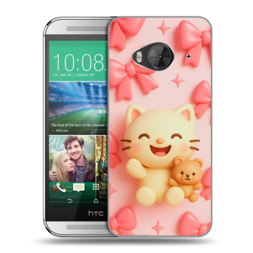 Силиконовый чехол на HTC One ME с принтом для девочек