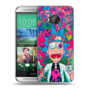 Силиконовый чехол на HTC One ME с принтом Рик и Морти Rick Morty