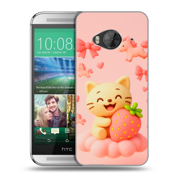 Силиконовый чехол на HTC One ME с принтом для девочек