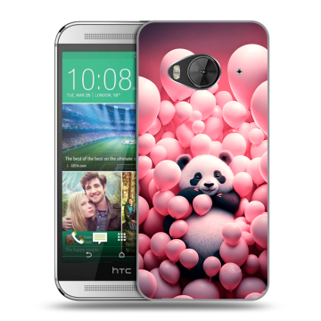 Силиконовый чехол на HTC One ME с принтом Панда Силиконовый чехол на HTC One ME с принтом Панда