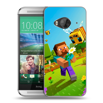 Силиконовый чехол на HTC One ME с принтом Майнкрафт Minecraft Силиконовый чехол на HTC One ME с принтом Майнкрафт Minecraft