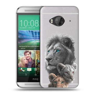 Силиконовый чехол на HTC One ME с принтом Львы Силиконовый чехол на HTC One ME с принтом Львы