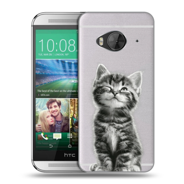 Силиконовый чехол на HTC One ME с принтом Котенок