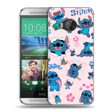 Силиконовый чехол на HTC One ME с принтом Лило и Стич