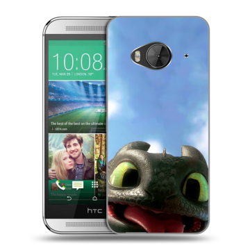 Силиконовый чехол на HTC One ME с принтом Как приручить дракона