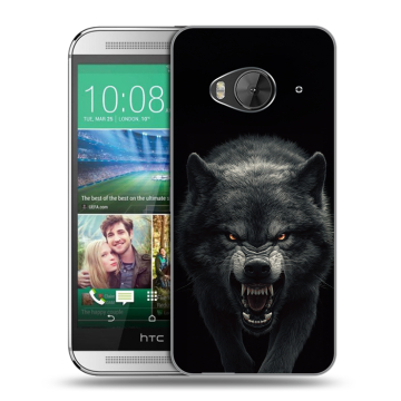 Силиконовый чехол на HTC One ME с принтом Волк