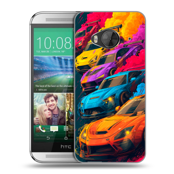 Силиконовый чехол на HTC One ME с принтом Тачки Силиконовый чехол на HTC One ME с принтом Тачки
