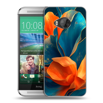 Силиконовый чехол на HTC One ME с принтом Цветы Силиконовый чехол на HTC One ME с принтом Цветы