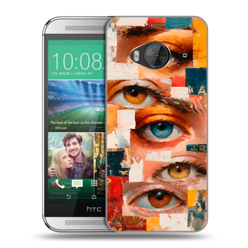 Силиконовый чехол на HTC One ME с принтом Модный принт Силиконовый чехол на HTC One ME с принтом Модный принт