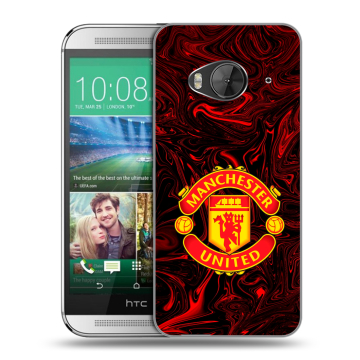 Силиконовый чехол на HTC One ME с принтом Manchester United Силиконовый чехол на HTC One ME с принтом Manchester United