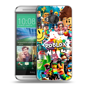 Силиконовый чехол на HTC One ME с принтом Roblox Роблокс Силиконовый чехол на HTC One ME с принтом Roblox Роблокс
