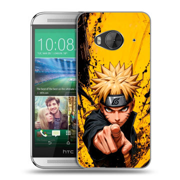 Силиконовый чехол на HTC One ME с принтом Naruto Наруто