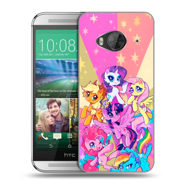 Силиконовый чехол на HTC One ME с принтом My little pony Дружба чудо