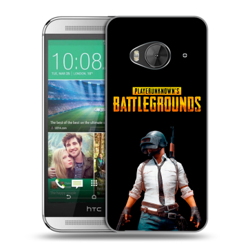 Силиконовый чехол на HTC One ME с принтом PUGB ПАГБ