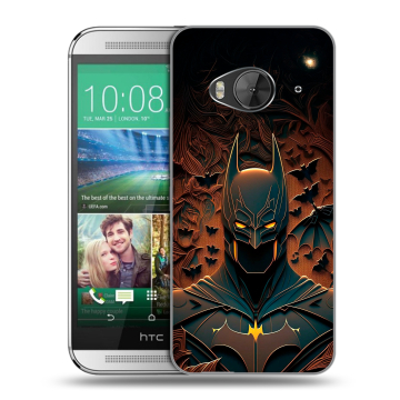 Силиконовый чехол на HTC One ME с принтом Batman Бэтмен Силиконовый чехол на HTC One ME с принтом Batman Бэтмен
