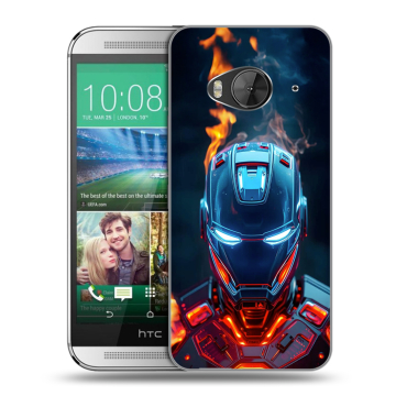 Силиконовый чехол на HTC One ME с принтом IronMan Железный человек Силиконовый чехол на HTC One ME с принтом IronMan Железный человек