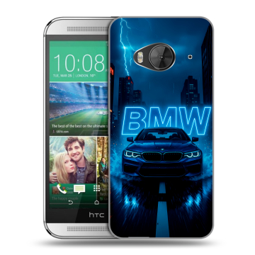Силиконовый чехол на HTC One ME с принтом BMW БМВ