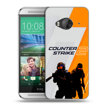 Силиконовый чехол на HTC One ME с принтом Counter Strike