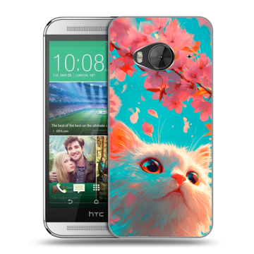 Силиконовый чехол на HTC One ME с принтом Красивый кот Силиконовый чехол на HTC One ME с принтом Красивый кот