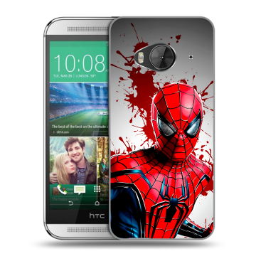 Силиконовый чехол на HTC One ME с принтом Spiderman Человек паук