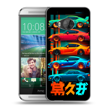 Силиконовый чехол на HTC One ME с принтом машины тачки Силиконовый чехол на HTC One ME с принтом машины тачки