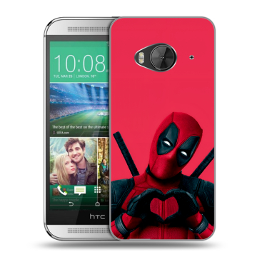 Силиконовый чехол на HTC One ME с принтом Дедпул Deadpool Силиконовый чехол на HTC One ME с принтом Дедпул Deadpool