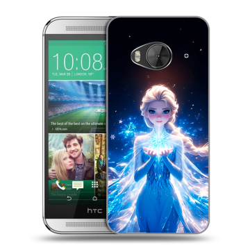 Силиконовый чехол на HTC One ME с принтом Холодное сердце Frozen
