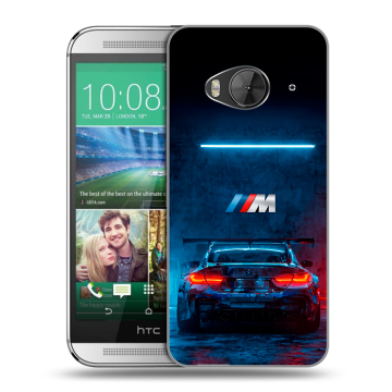 Силиконовый чехол на HTC One ME с принтом BMW БМВ