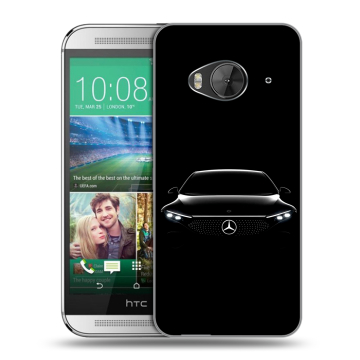 Силиконовый чехол на HTC One ME с принтом Mercedes Мерседес