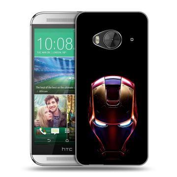 Силиконовый чехол на HTC One ME с принтом IronMan Железный человек