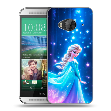 Силиконовый чехол на HTC One ME с принтом Холодное сердце Frozen