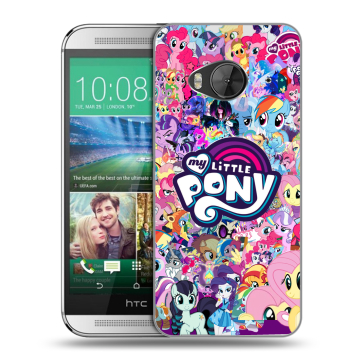 Силиконовый чехол на HTC One ME с принтом My little pony Дружба чудо