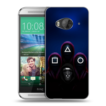 Силиконовый чехол на HTC One ME с принтом Игра Кальмара Силиконовый чехол на HTC One ME с принтом Игра Кальмара