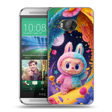 Силиконовый чехол на HTC One ME с принтом Labubu Лабубу Силиконовый чехол на HTC One ME с принтом Labubu Лабубу