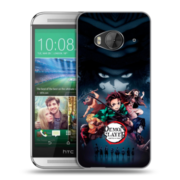 Силиконовый чехол на HTC One ME с принтом Demon Slayer Клинок рассекающий демонов Силиконовый чехол на HTC One ME с принтом Demon Slayer Клинок рассекающий демонов