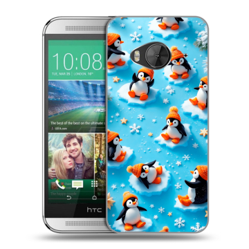 Силиконовый чехол на HTC One ME с принтом Новый год Силиконовый чехол на HTC One ME с принтом Новый год