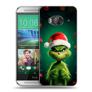 Силиконовый чехол на HTC One ME с принтом Гринч Новый год Рождество Силиконовый чехол на HTC One ME с принтом Гринч Новый год Рождество