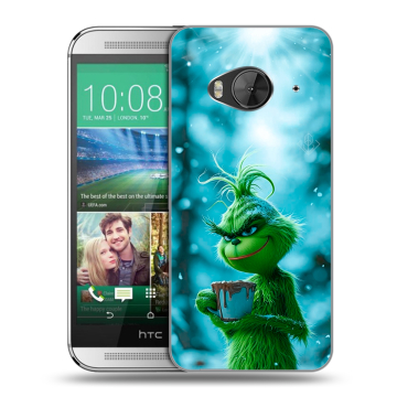 Силиконовый чехол на HTC One ME с принтом Новый год гринч Силиконовый чехол на HTC One ME с принтом Новый год гринч