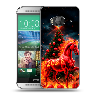 Силиконовый чехол на HTC One ME с принтом Новый год Силиконовый чехол на HTC One ME с принтом Новый год
