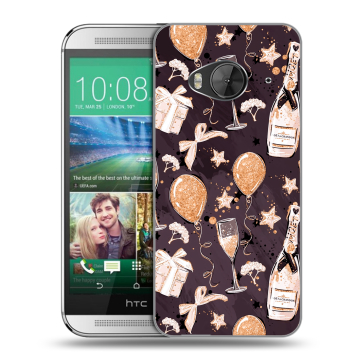 Силиконовый чехол на HTC One ME с принтом Новый год Силиконовый чехол на HTC One ME с принтом Новый год