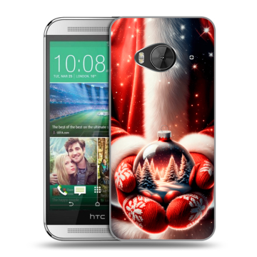 Силиконовый чехол на HTC One ME с принтом Новый год Силиконовый чехол на HTC One ME с принтом Новый год