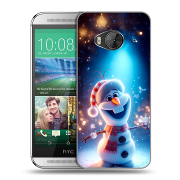 Силиконовый чехол на HTC One ME с принтом Новый год Силиконовый чехол на HTC One ME с принтом Новый год
